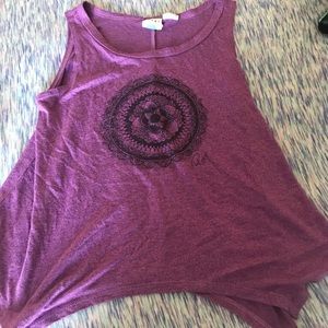 Purple mandela tank top